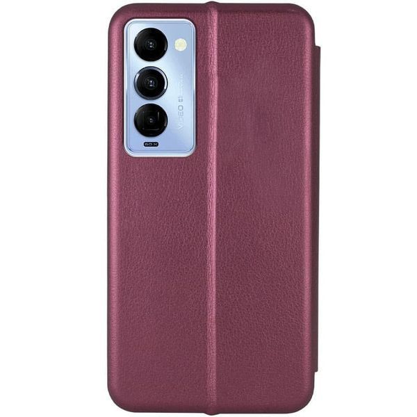 Шкіряний чохол-книжка Classy для TECNO Camon 18 / 18P Maroon 777-05897 фото