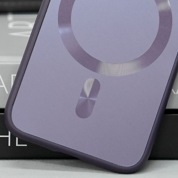 Чохол TPU+Glass Sapphire Midnight with MagSafe для Apple iPhone 12 (6.1") Deep Purple 656-08626 фото