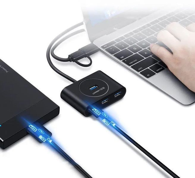 USB-хаб UGREEN USB 3.0 Hub 0.5m (Black) UGR-20290 фото
