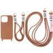 Чехол TPU two straps California для iPhone 13 Brown 208-05656 фото 1