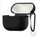 Силиконовый чехол 2,5mm с микрофиброй для AirPods 3 Black 203-00164 фото