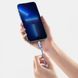 Кабель Baseus Crystal Shine Series Fast Charging Type-C to Lightning 20W (1.2m) Pink CAJY001304 фото 5