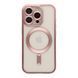 Чехол TPU Metallic Chrome Full Camera with Magsafe для iPhone 16 Pro Max Rose
