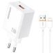 Мережевий зарядний пристрій Amaya E79D 2.4A (1USB-A) + кабель USB to Lightning white 656-08078 фото 1