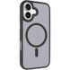 TPU+PC чохол Metal Buttons with MagSafe для Apple iPhone 17 (6.3") Black 777-08231 фото 1