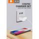 Комплект швидкого заряджання WUW T63 GaN TYPE-C PD 30W + USB кабель Type-C - Type-C Білий 209-00301 фото 3