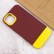 Чохол TPU+PC Bichromatic для Apple iPhone 12 Pro / 12 (6.1") Brown burgundy / Yellow 555-03959 фото 4