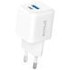 Сетевое зарядное устройство Proove Pocket GaN Plus 25W (Type-C + USB) white 656-02618 фото 1