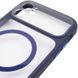Чохол TPU+PC GETMAN Moon Clear with MagSafe для Apple iPhone 12 (6.1") Blue 656-08454 фото 4