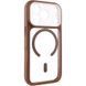 Чохол TPU+PC GETMAN Moon Clear with MagSafe для Apple iPhone 17 Pro (6.3") Brown 656-08404 фото 1