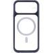 Чохол TPU+PC GETMAN Moon Clear with MagSafe для Apple iPhone 12 (6.1") Blue 656-08454 фото 3