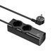 Мережевий подовжувач HOCO NS10 Wisdom 2-position (PD67W/3C1A) desktop socket (EU/GER) Black 656-03209 фото 5