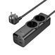 Мережевий подовжувач HOCO NS10 Wisdom 2-position (PD67W/3C1A) desktop socket (EU/GER) Black 656-03209 фото 4