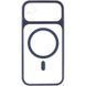 Чохол TPU+PC GETMAN Moon Clear with MagSafe для Apple iPhone 12 (6.1") Blue 656-08454 фото 2