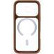 Чохол TPU+PC GETMAN Moon Clear with MagSafe для Apple iPhone 17 Pro (6.3") Brown 656-08404 фото 3
