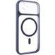 Чохол TPU+PC GETMAN Moon Clear with MagSafe для Apple iPhone 12 (6.1") Blue 656-08454 фото 1