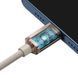 Кабель Baseus Crystal Shine Series Fast Charging Data Cable Type-C to iP 20W 1.2m Pink CAJY001304 фото 4