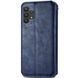 Шкіряний чохол-книжка GETMAN Cubic для Samsung Galaxy A32 4G Синій 555-01932 фото 2