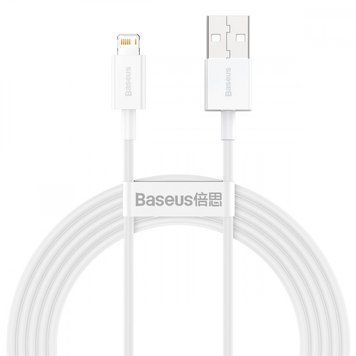Кабель Baseus Superior Series Fast Charging Lightning 2.4A (2m) White CALYS-C02 фото