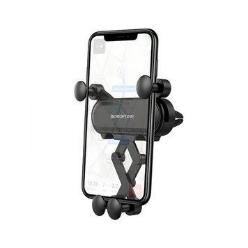 Автомобільний утримувач для телефону BOROFONE BH19 Eddie Чорний 201-00087 фото