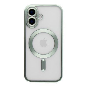 Чохол TPU Metallic Chrome Full Camera with Magsafe для iPhone 16 Green 214-02940 фото