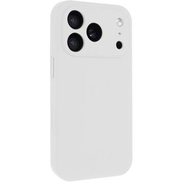 Силиконовый чехол Silk Full Camera Protective для Apple iPhone 17 Pro (6.3") White 777-09923 фото