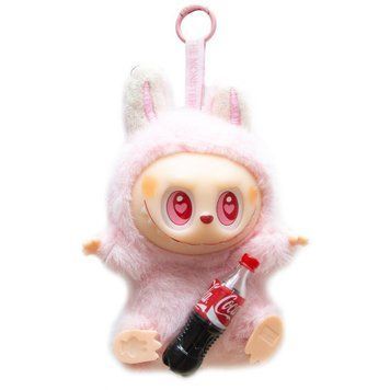 Игрушка - брелок Labubu monsters Pop Mart Big model Cola and Bottle with light and sound Random color 999-00008 фото
