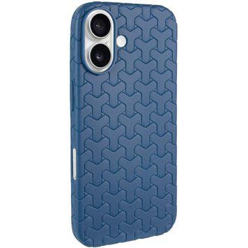 Чехол TPU Weaving для iPhone 16 (6.1") Blue 555-00326 фото