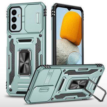 Ударостійкий чохол Camshield Army Ring для Samsung Galaxy M34 5G Light Green 777-05026 фото