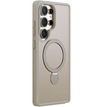 Чехол TPU+PC with MagSafe Colorful HQ Ring для Samsung Galaxy S25 Ultra Light Grey 214-03827 фото