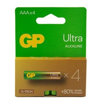 Батарейка GP LR3/AAA ULtra Alkaline (4шт) 4891199218255 фото