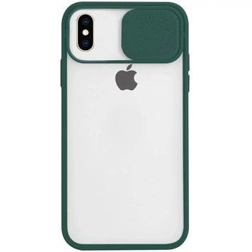 Чохол Camshield mate TPU зі шторкою для камери для iPhone Xs Max Зелений 206-00032 фото