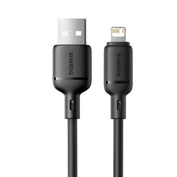 Дата кабель Baseus Silky Series OS Fast Charging USB to Lightning 2.4A (2m) (P1037770) Cluster Black ILSO-00000076495-1 фото