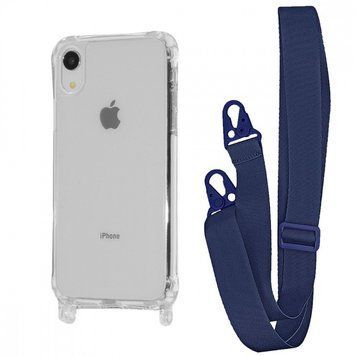 Чохол WAVE Clear Case With Strap для Iphone Xr Midnight Blue 208-05309 фото