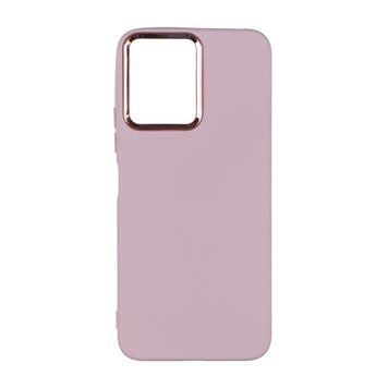 Чехол Silicone Cover Metal frame для Xiaomi Redmi 12 Pink sand 208-03523 фото