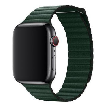 Кожаный ремешок Leather Loop для Apple Watch 38/40/41 мм Dark Green 212-00904 фото