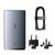 Сетевое зарядное устройство з кабелем Baseus GaN5 Pro Ultra-Slim Fast Charger C+U 65W Gray((With Mini White Cable C to C CCGP150113 фото