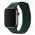 Шкіряний ремінець Leather Loop для Apple Watch 38/40/41 mm Dark Green 212-00904 фото