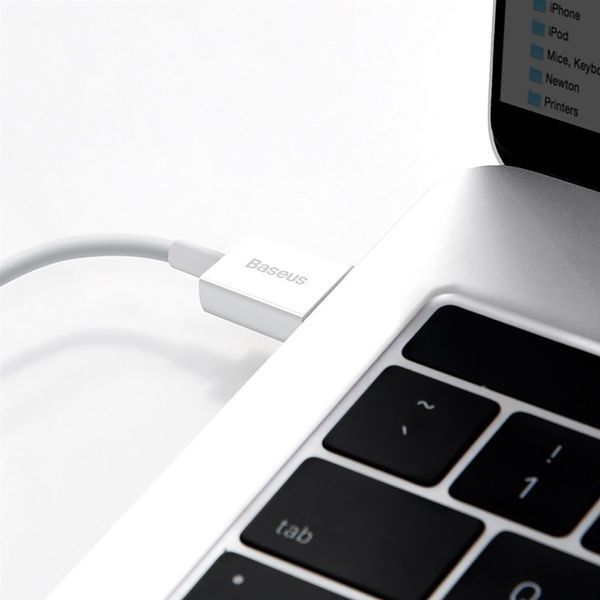 Кабель Baseus Superior Series Fast Charging Data Cable USB to iP 2.4A 2m White CALYS-C02 фото