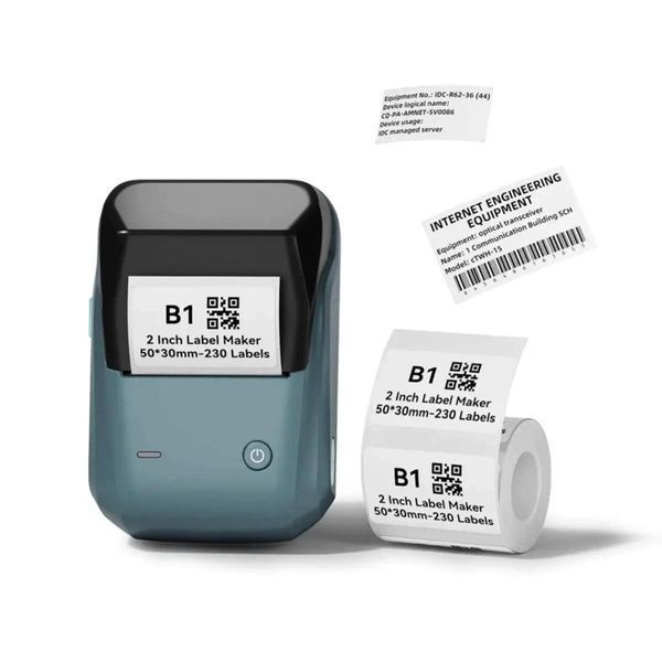 Термопринтер для друку наклейок NIIMBOT B1 Space Blue (1AC12122003) 656-00247 фото