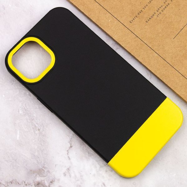 Чехол TPU+PC Bichromatic для Apple iPhone 12 Pro Max (6.7") Black / Yellow 555-03942 фото