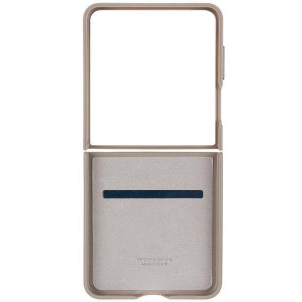 Кожаный чехол Leather Case для Samsung Galaxy Z Flip7 Light Gray 777-07982 фото