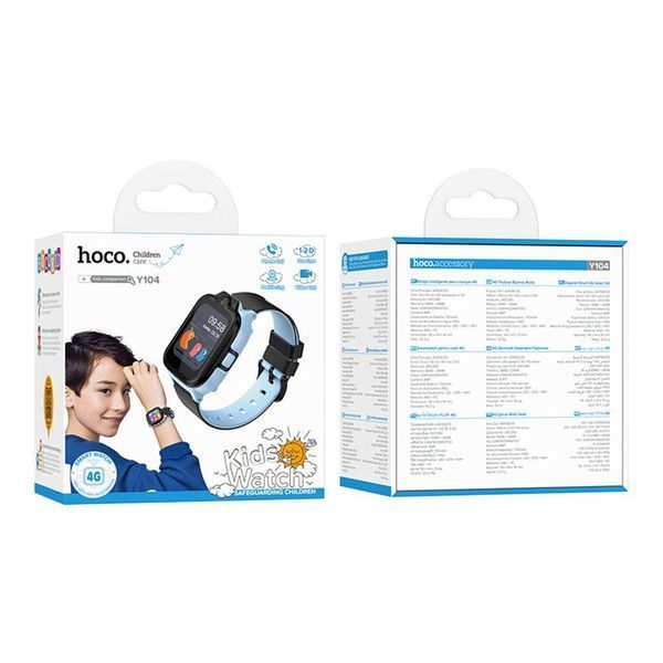 Дитячий Смарт Годинник Hoco Y104 4G GPS Синій 656-03454 фото