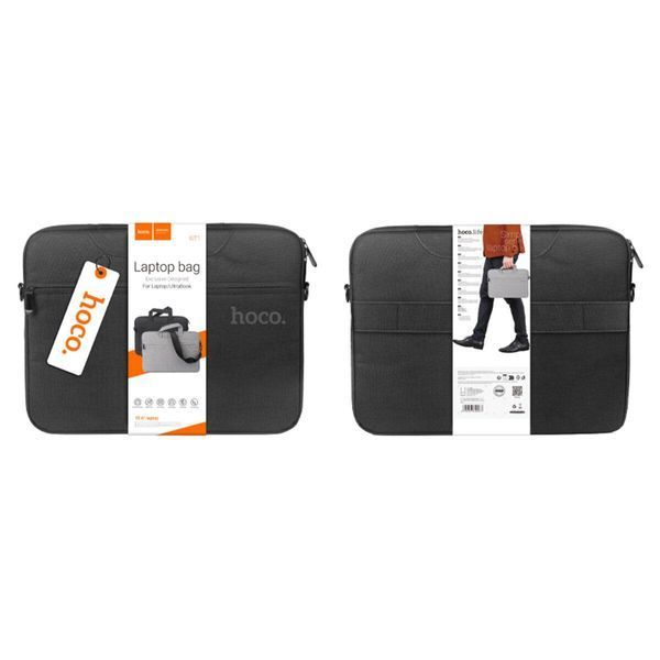 Сумка для ноутбука HOCO GT1 Simple series laptop bag(15.6 inches) Black 656-01555 фото