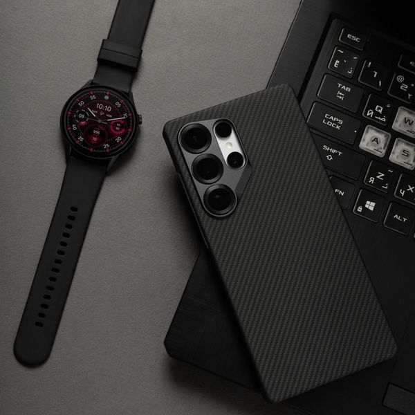 Чохол Proove Carbon Slim with Magnetic Ring Samsung Galaxy S25 Black 656-04246 фото