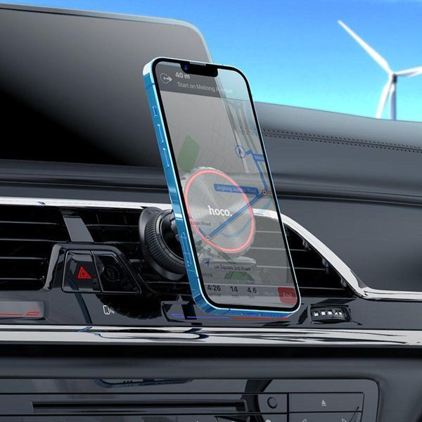 Тримач для мобільного HOCO CA97 City air outlet magnetic car holder Black 656-00487 фото