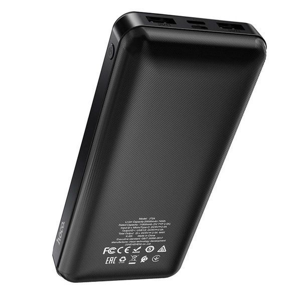 Зовнішній акумулятор HOCO J72A Easy travel power bank(20000mAh) Black 216-00120 фото