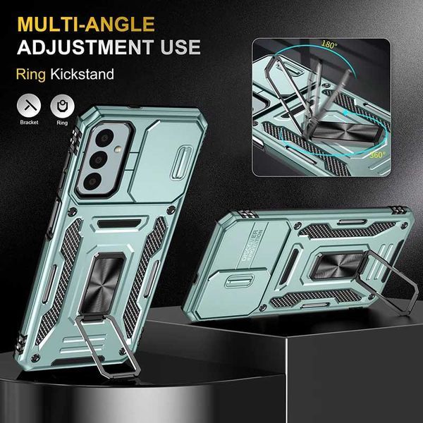 Ударостійкий чохол Camshield Army Ring для Samsung Galaxy M34 5G Light Green 777-05026 фото
