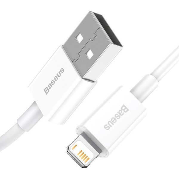 Кабель Baseus Superior Series Fast Charging Data Cable USB to iP 2.4A 2m White CALYS-C02 фото