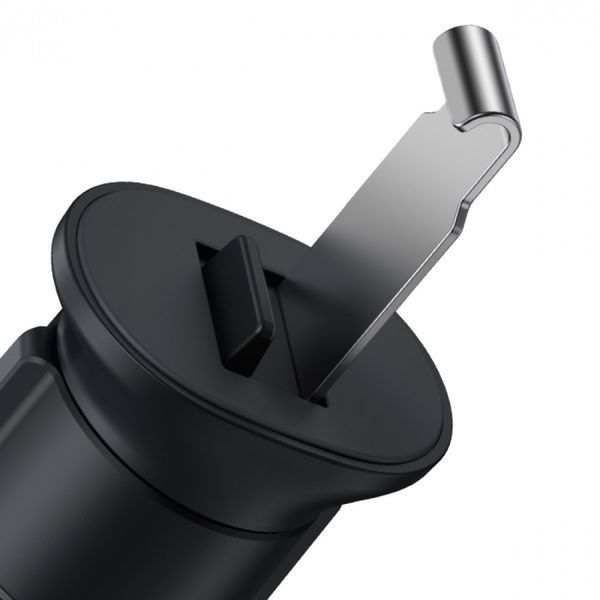 Гравітаційний автотримач Baseus Metal Age II Gravity Car Mount Lite (SUJS000001) Чорний 201-00055 фото